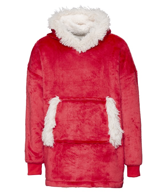 The Kids Ribbon oversized cosy reversible sherpa hoodie