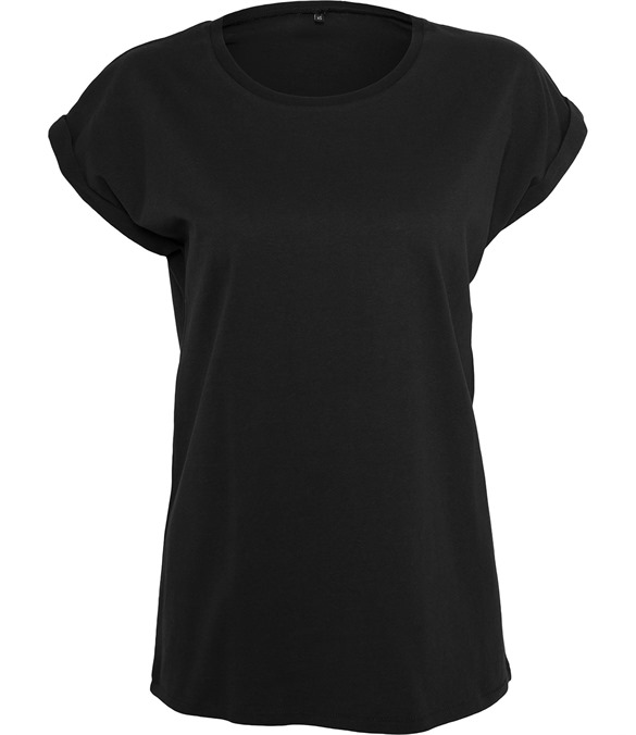 Women&#39;s organic extended shoulder tee