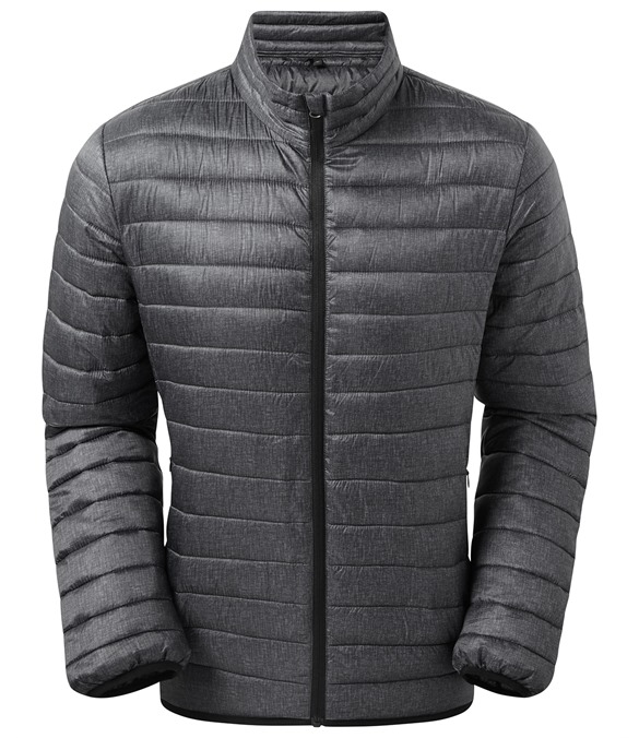 Melange padded jacket