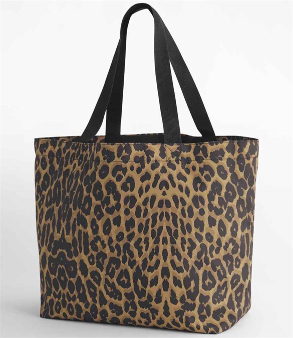 BagBase Leopard Print Carryall Tote Bag
