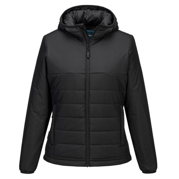 Professional Women's Hooded Insulated Baffle Jacket