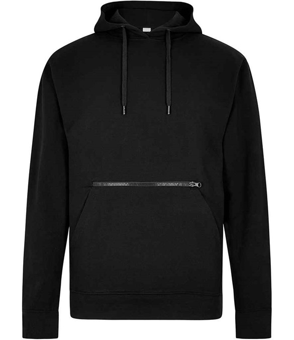 Kustom Kit Regular Fit Piqué Zipped Pocket Hoodie