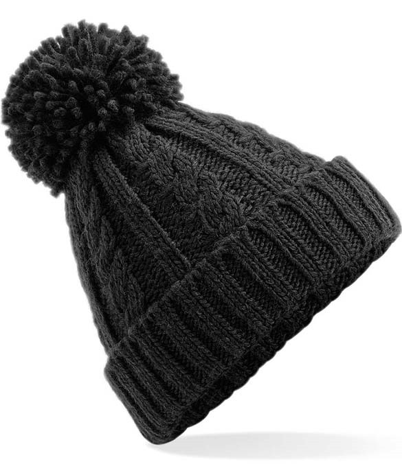 Beechfield Cable Knit Melange Beanie