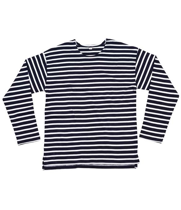 One By Mantis Unisex Long Sleeve Breton Stripe T-Shirt