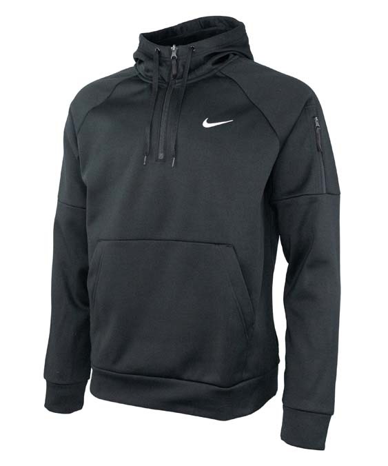 Nike men?s 1/4 zip fitness hoodie