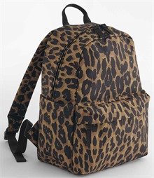 BagBase Leopard Print Mini Backpack