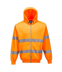 Hi-Vis Zip Front Hoodie