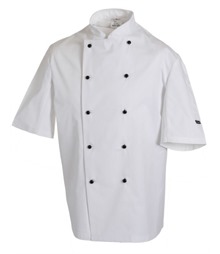 Removable Stud Short Sleeve Chef's Jacket