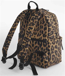 BagBase Leopard Print Mini Backpack
