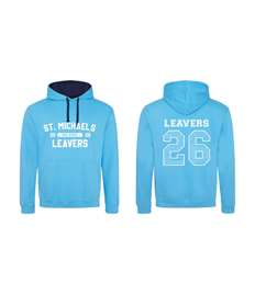 Varsity Hoodie - The Multi-Coloured One! Hawaiian Blue & Navy