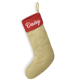 Jute Christmas Stocking (with option to personalise)