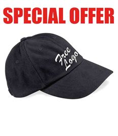 75x BB57 Beechfield Heavy Brushed Low Profile Cap + FREE Embroidery