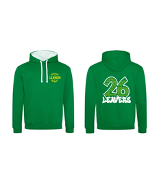 Varsity Hoodie - The Multi-Coloured One! Kelly Green & White